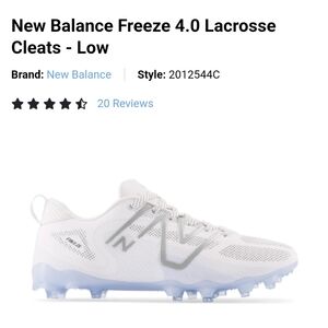 New Balance Freeze 4.0 White Lacrosse Cleats